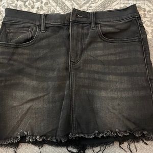 Black express jean skirt